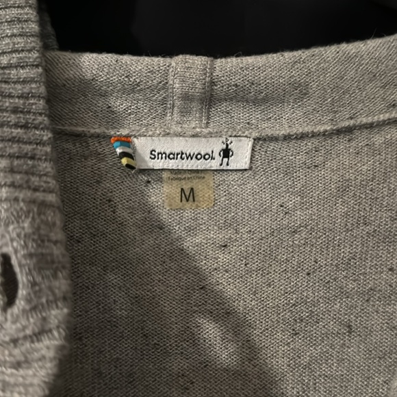 Grey SmartWool hoodie sweater M - Picture 2 of 6